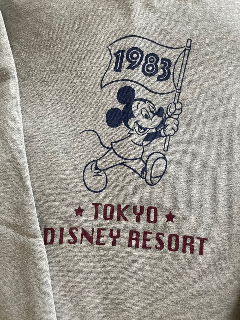 Tokyo Disney x Champion rare retro heather grey Mickey Mouse crewneck sweatshirt